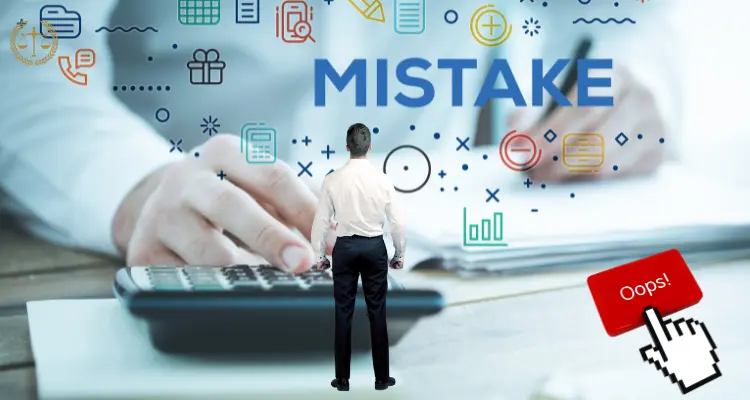 Image showing common mistakes while seeking basic legal advice
